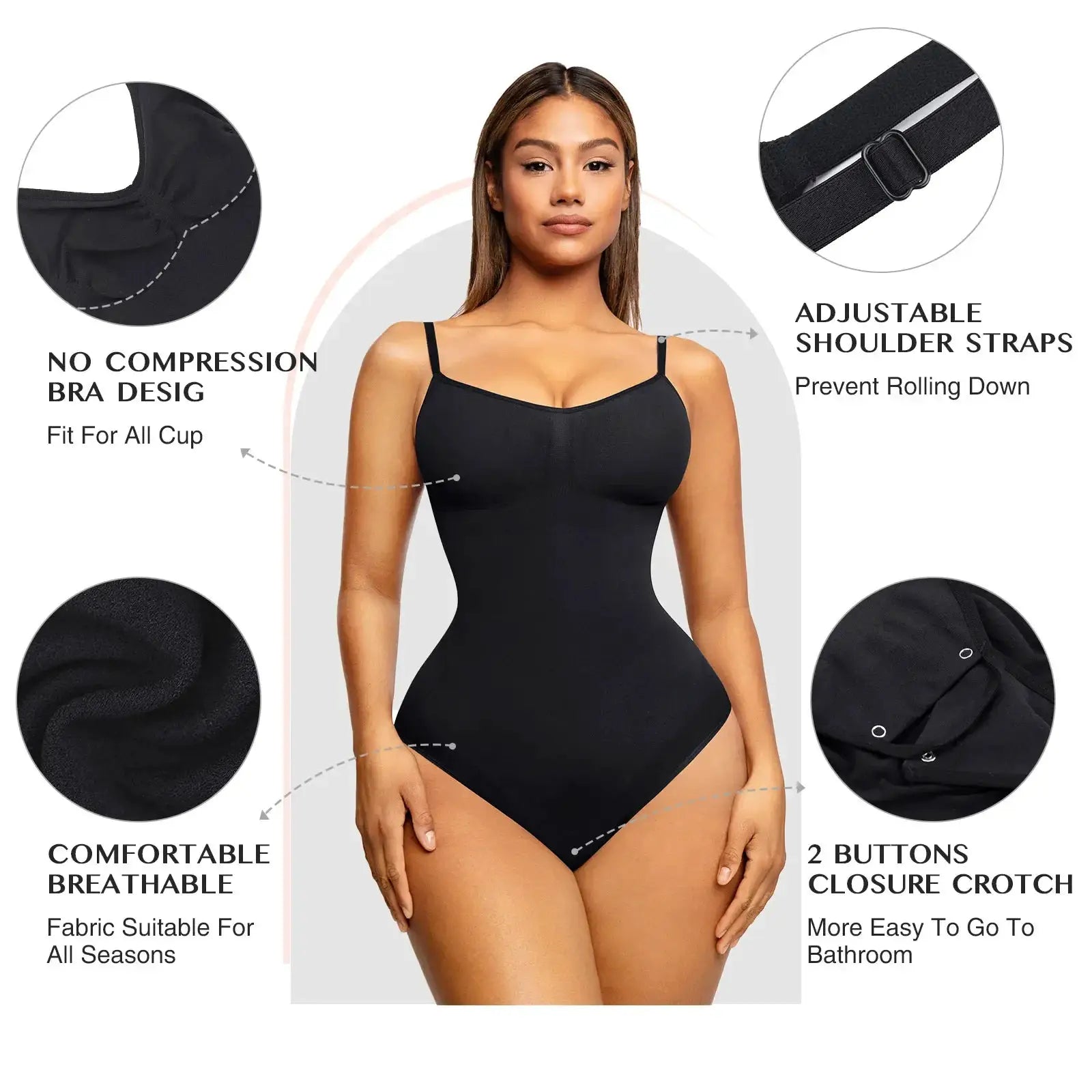 Seamless Women Body Shaper Corset for Tummy Control