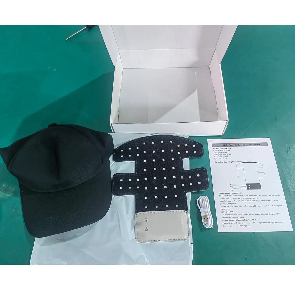 LED Red Light Therapy Hair Growth Cap Portable Hair Regrowth — product view 8