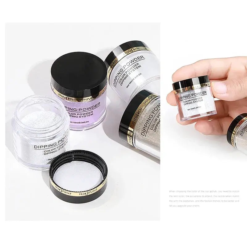 Glitter Chrome Dipping Powder For Nail Art In 25 Colors