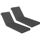 Waterproof Grey Chaise Lounge Cushions