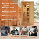 Small Person Wood Infrared Sauna