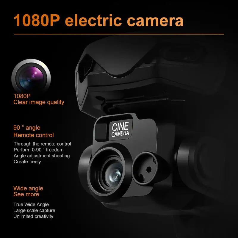 RG709 Pro GPS Drone, Optical Flow Positioning, 1080P Dual Camera 90° Adjustment, 25-Min Flight, Brushless Power, One-Key Return