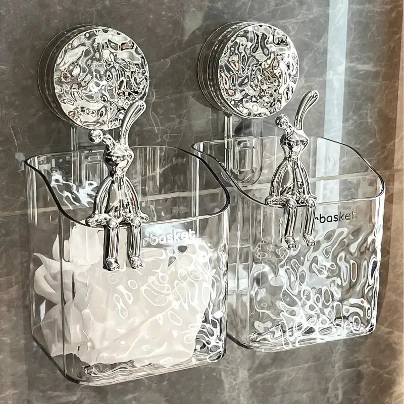 Suction Cup Corner Shelf Wall Mount Bathroom Organizer