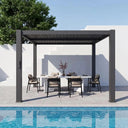 Louvered 10x10ft Aluminum Pergola