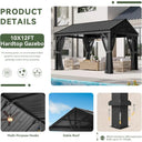 Hardtop Metal Gazebo with Steel Roof