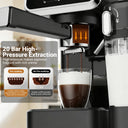 Espresso Machine with Color Touchscreen, Cappuccino Latte