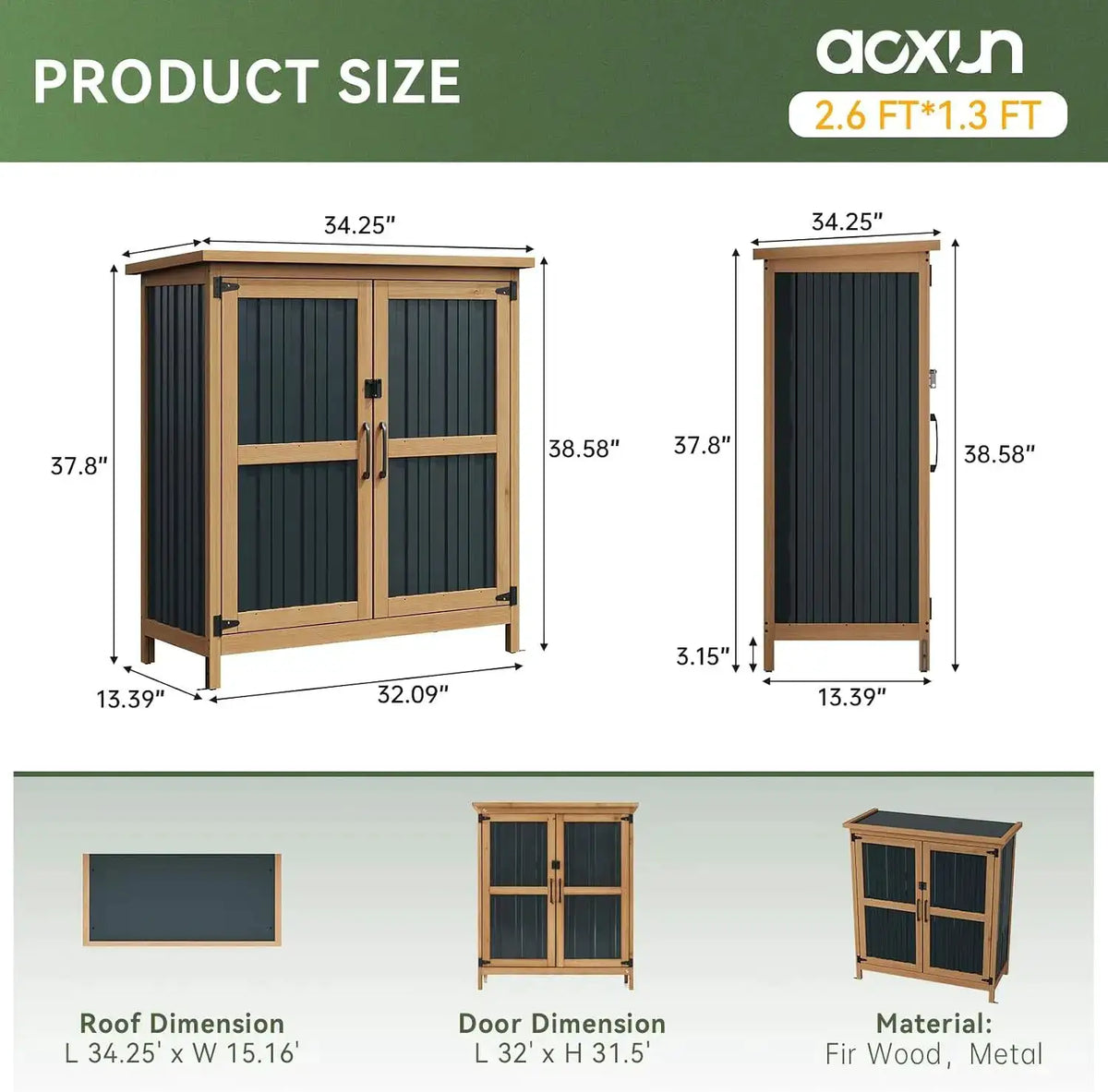 Weatherproof Outdoor Storage Cabinet