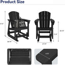 HDPE Outdoor Patio Rocking Chair