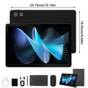 A7L 11 Inch Android15 Tablet PC Octa‑Core A523 24GB(4+20GB Virtual) 128GB ROM Widevine L1 Face ID Unlock 8200mAh Dual Speaker Tablet Complete Bundle With Keyboard Mouse Case Stylus Pen Headphones Charger`