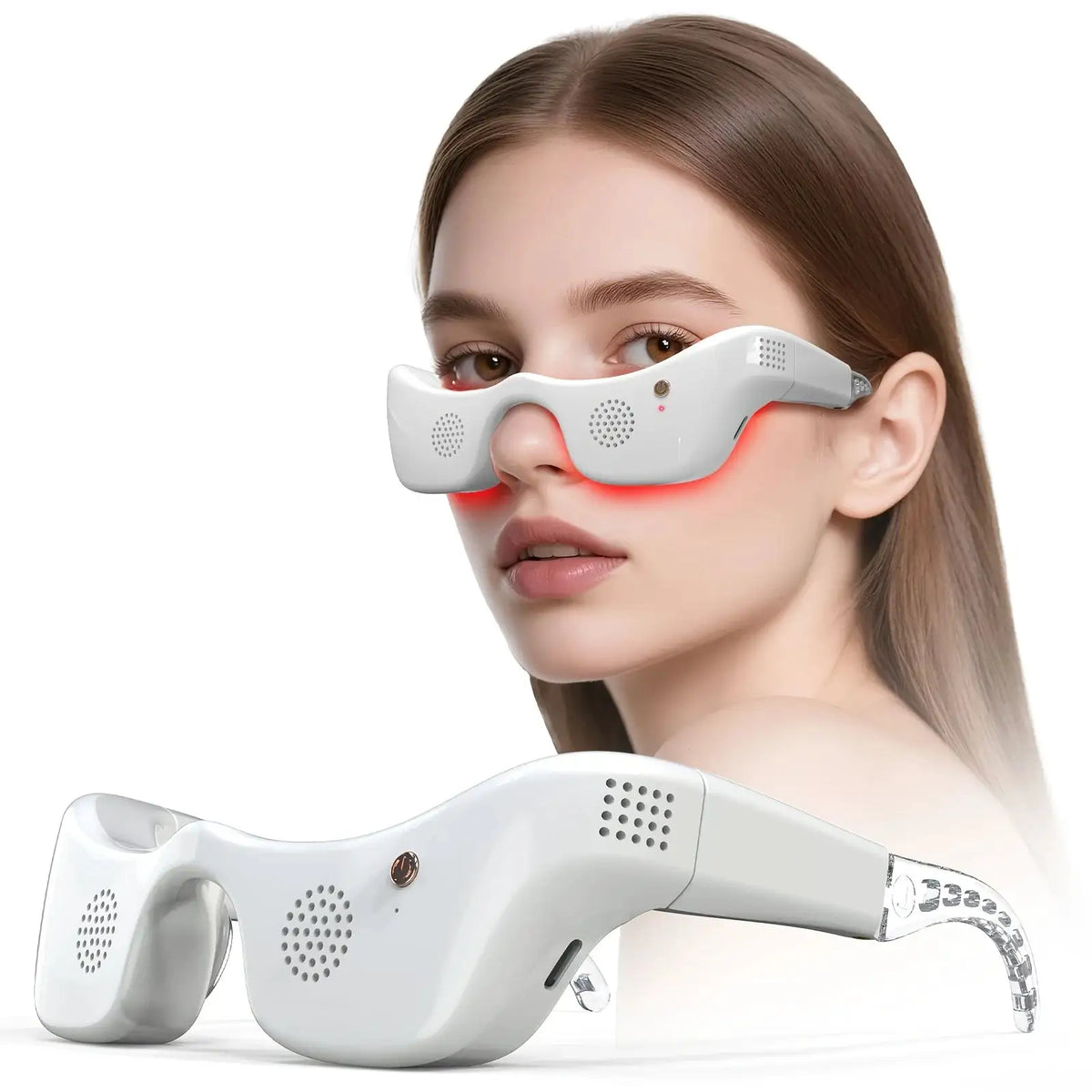 LED Eye Massager Hot Cold Compress Color Light Therapy — product view 1