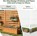 Freestanding Wood Garden Privacy Screen