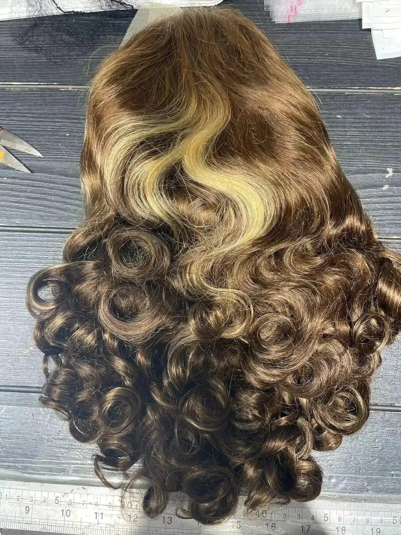 Short Bouncy Curly Human Hair Wig 13x4 Lace Frontal