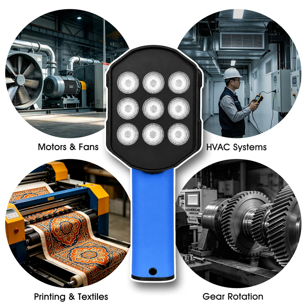 LED Stroboscope RPM Digital Strobe Tachometer Non-Contact Speed — product view 5