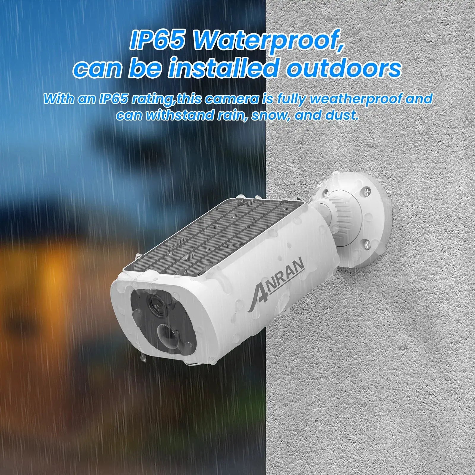 ANRAN 2K Wireless Solar Outdoor Camera Humanoid Detection Night Vision - stepyours.com