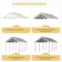Heavy Duty Galvanized Steel Carport