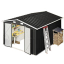 Nordivale 10x12ft Metal Storage Shed