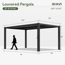 Aoxun 10x16 Ft Adjustable Pergola