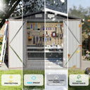 Galvanized Outdoor Storage Shed