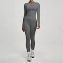 Breathable Women Yoga Set Tracksuit High Waist