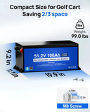 48V 100Ah LiFePO4 Golf Cart Battery