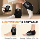 Cordless Foot Ankle Massager with Heat Vibration Heating Pad for Feet Pain Relief Led Touch Screen Ankle Brace Wraps SupportBelt