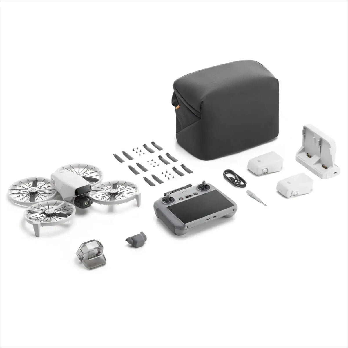 DJI Flip Fly More Combo Drone with RC 2 Smart Controller, 4K Camera, Palm Launch, Smart Return, AI Flight Modes, 3 Batteries