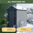 Large Outdoor Resin Storage Shed