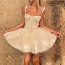 Lace Mini Dress Chic Party Wear with Corset Fashion Statement