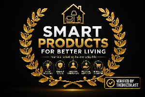 Smart products with laurel wreath and verified badge