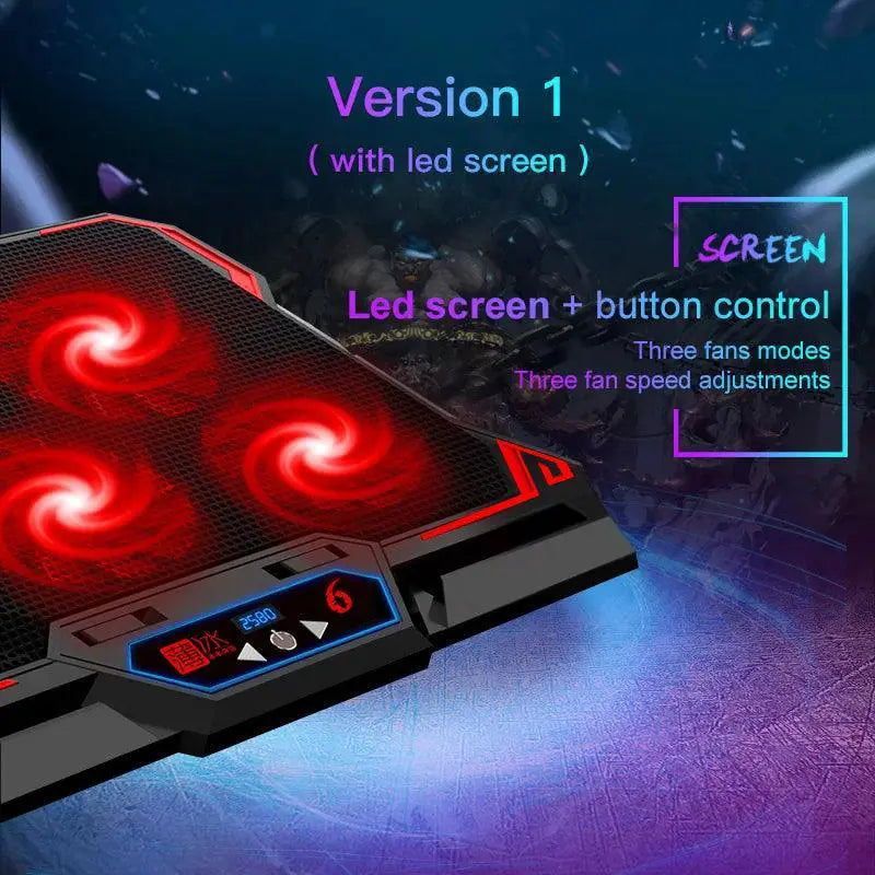 Coolcold Gaming Laptop Cooler For 17 Inch Notebooks