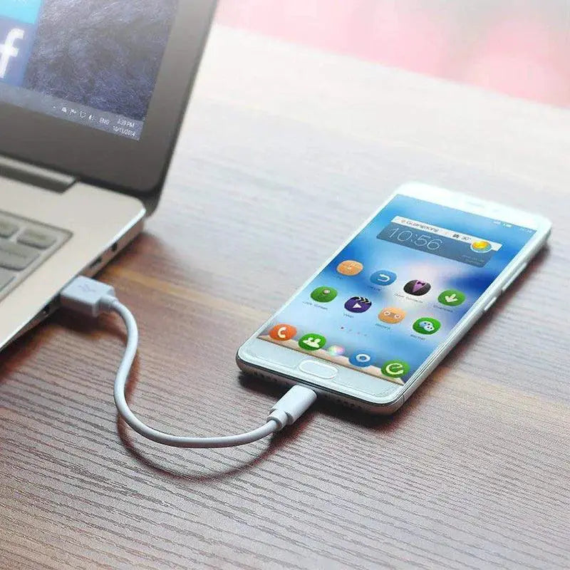 25cm Tangle Free Micro USB Charging Cable For Android