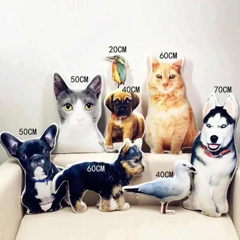 Custom Pet Photo Velvet Pillow Gift For Pet Lovers