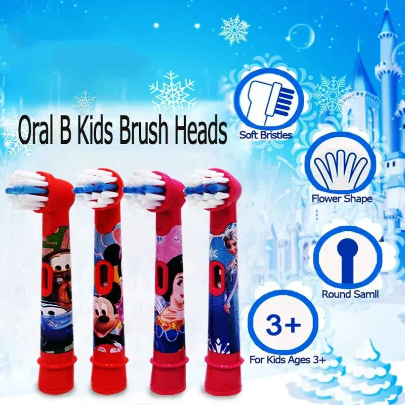 Oral B Replacement Brush Heads Cartoon For Kids Toothbrush