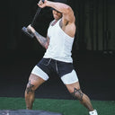 Summer Running Shorts Men 2 in 1 Quick Dry Gym Shorts