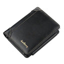 Mens PU Leather Wallet - Zipper Coin Card Holder