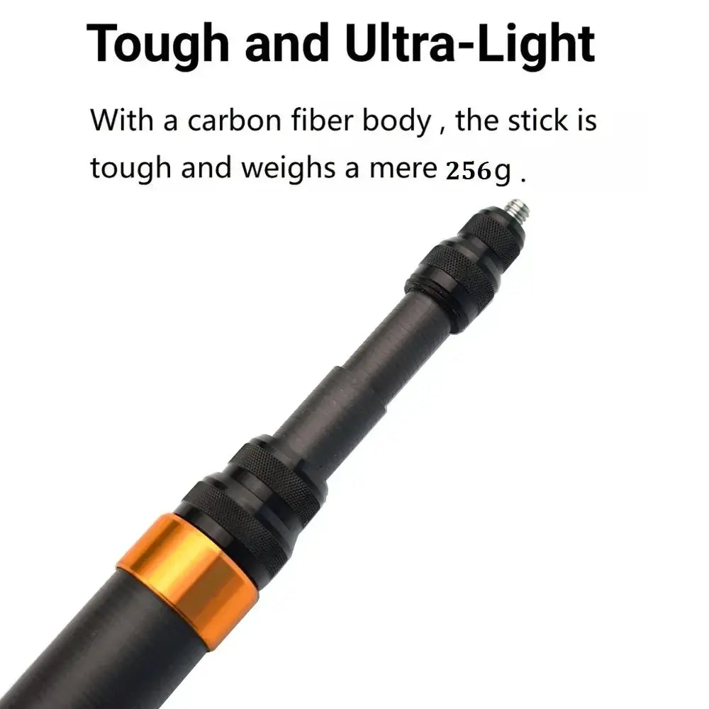 Carbon Fiber Invisible Selfie Stick For Insta360 X4 X3 RS