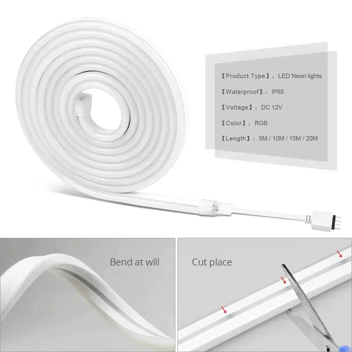 Tuya Neon Light Strip RGB LED Tape For Home Use Ambience