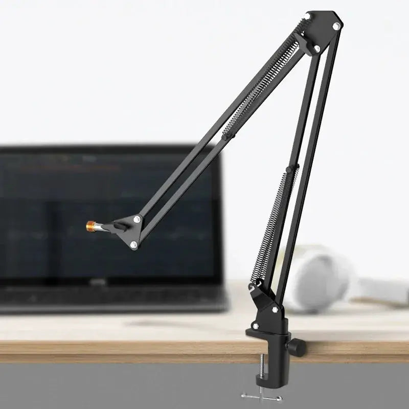Adjustable Microphone Suspension Boom Scissor Arm Stand