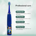 For Children Electric Toothbrush Cartoon Pattern Kids Ultrasonic