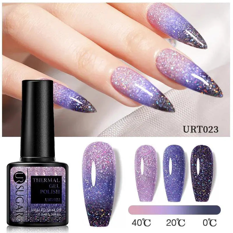 Winter Magic Nail Gel Kit Color Changing Snowflake Art Set