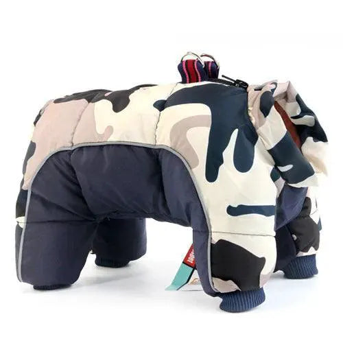 Winter Dog Coat for Small Breeds — Gray