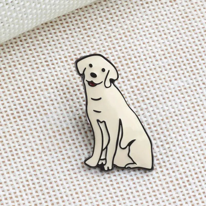 Cartoon Dog Enamel Pins Corgi Bulldog Brooch Collection