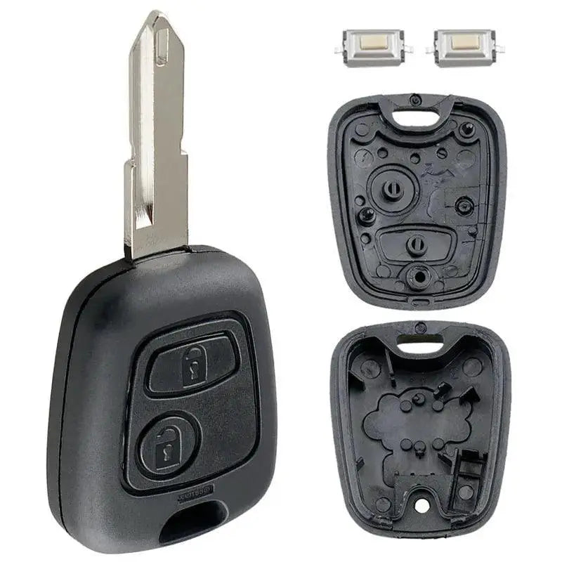 Peugeot Key Shell Cover With Blade Micro Switches Case