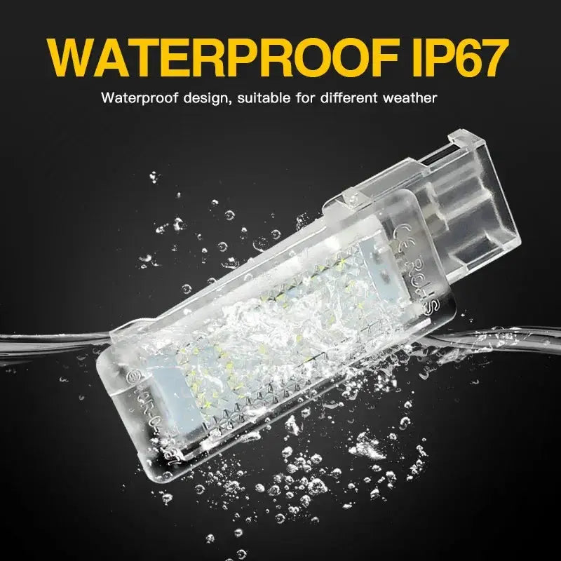 2Pcs LED Interior Footwell Light For VW Golf Polo Scirocco
