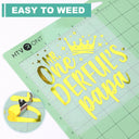 12X10ft HTVRONT Mirror Metallic Vinyl Roll for Cricut Decor