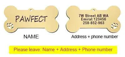 Personalized Pet Collar Id Tag Engraved Keyring Charm Bone