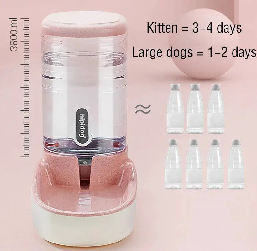 Automatic Large Capacity Pet Feeding Bowls Easy Care
