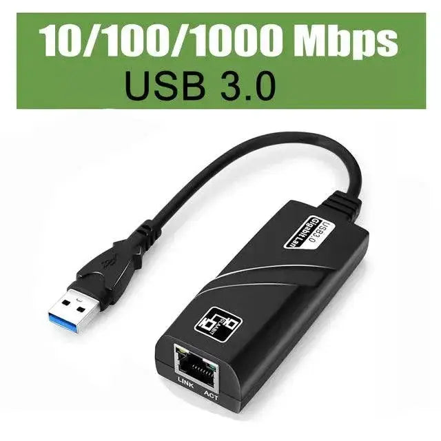 USB C To Ethernet Adapter 1000Mbps Fast Network Card Windows