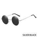 Stylish RUOBO Polarized Round Metal Sunglasses UV400 Unisex