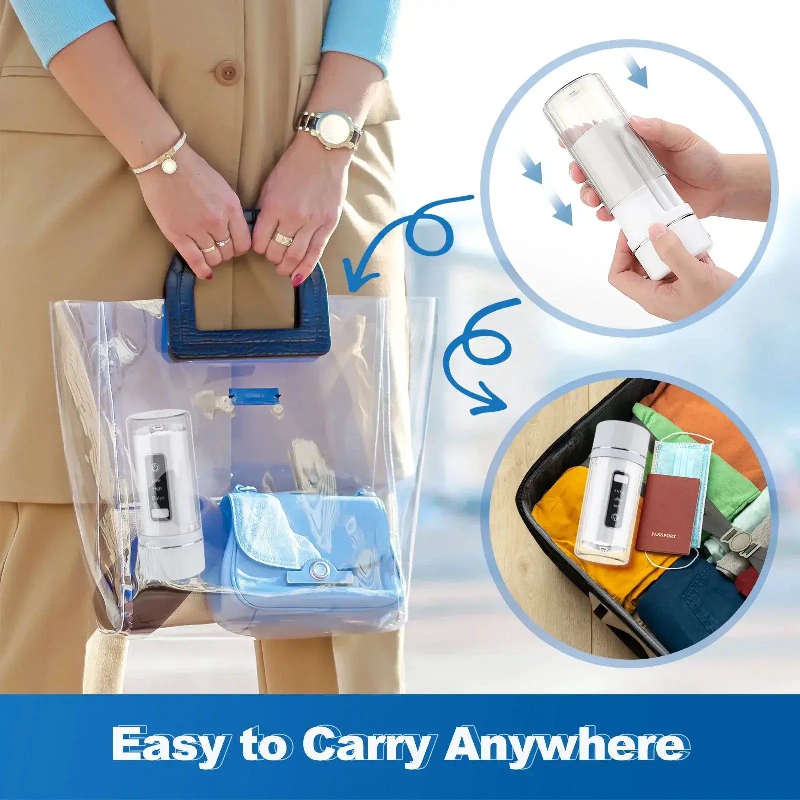 Mini Electric Tooth Cleaner Cordless Oral Irrigator Flusher